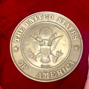 Pewter collectors plate United States of America